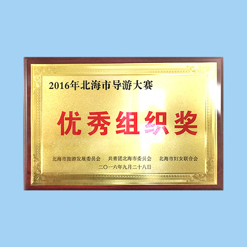 导游大赛优秀组织奖